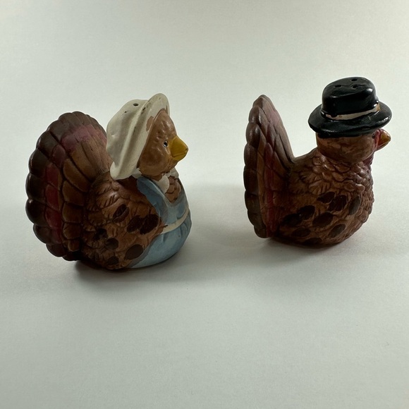 Vintage Hermitage Pottery Limited Edition Turkey Salt and Pepper Shakers in Box - Picture 5 of 10